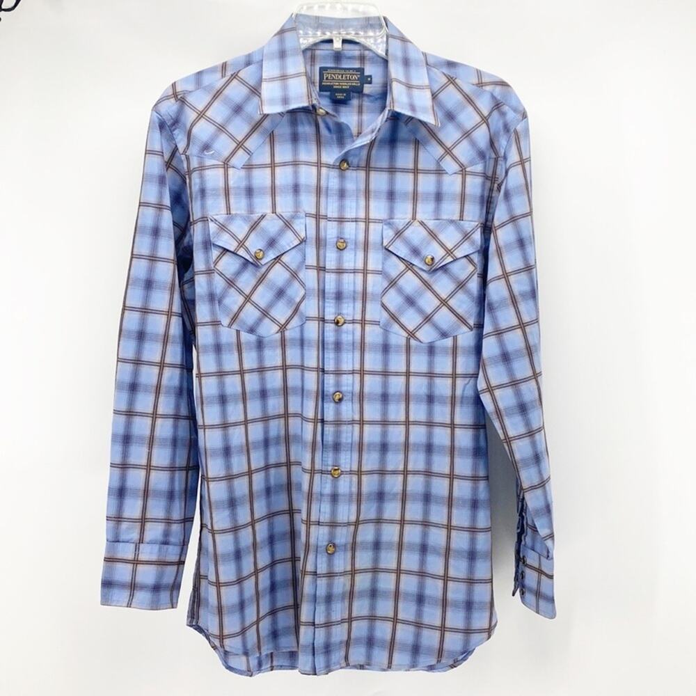 Pendleton Frontier Button-Up Pearl Snap Western O… - image 1